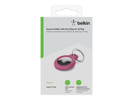 [6394946] BELKIN AirTag Holder with Keyring Pink