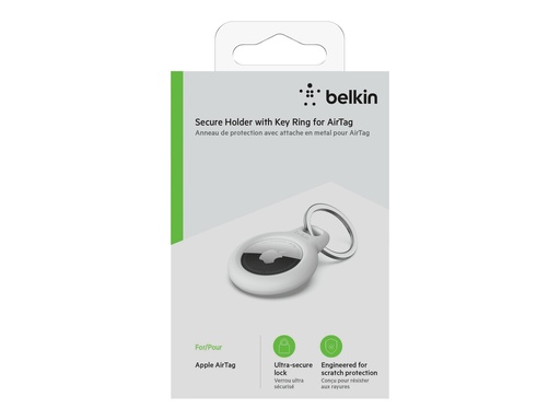 [6394947] BELKIN AirTag Holder with Keyring White