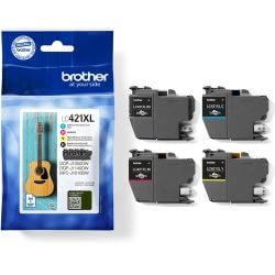 [4221730] Pack de 4 cartouches d'encre LC421XLBK/C/M/Y
