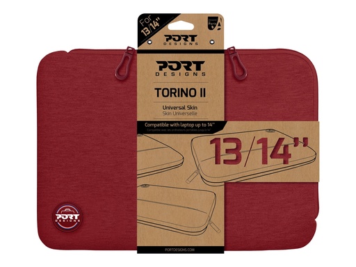 [4341127] PORT DESIGNS Cotton Laptop Sleeve 13-14p