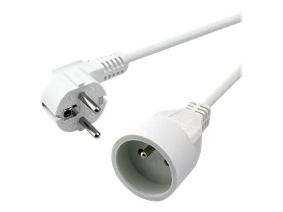 [5123554] MCL Schuko extension cable - 5m White