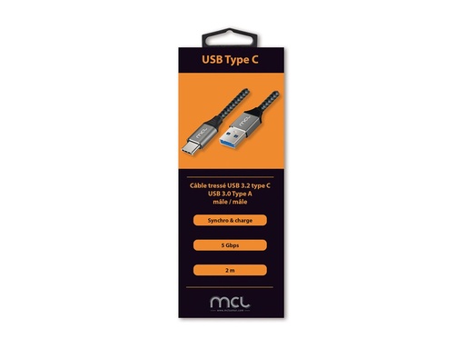 [4505716] MCL Type C male / USB3.0 Type A mesh