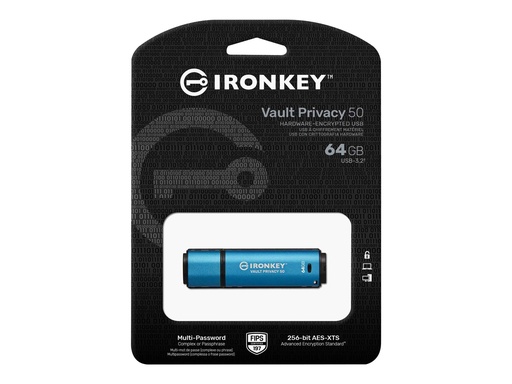 [7712891] KINGSTON 64Go IronKey Vault Privacy USB