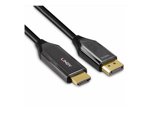 [46309618] LINDY 3m Active DisplayPort 1.4 to HDMI