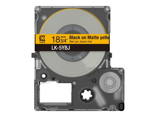 [46336704] EPSON Matte Tape Yellow/Black 18mm 8m