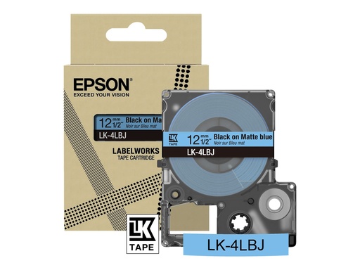 [46336707] EPSON Matte Tape Blue/Black 12mm 8m