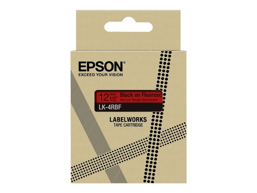 [46336718] EPSON Colour Tape Fluorescent Red/Black