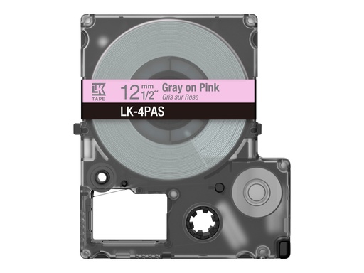[46336722] EPSON Colour Tape Pink/Grey 12mm 8m
