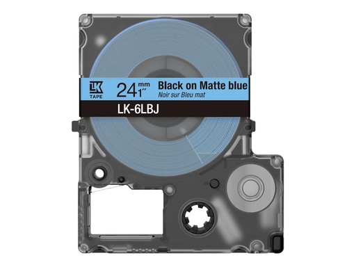 [46371896] EPSON Matte Tape Blue/Black 24mm 8m