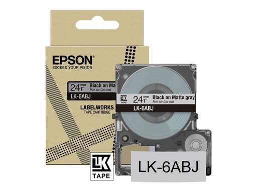 [46371899] EPSON Matte Tape Grey/Black 24mm 8m