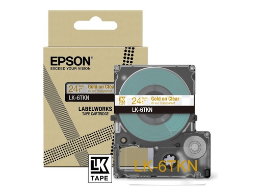 [46371903] EPSON Metallic Tape Clear/Gold 24mm 9m