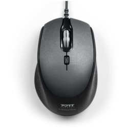 [46387713] Souris filaire Office Silent Pro noir USB A&C bulk