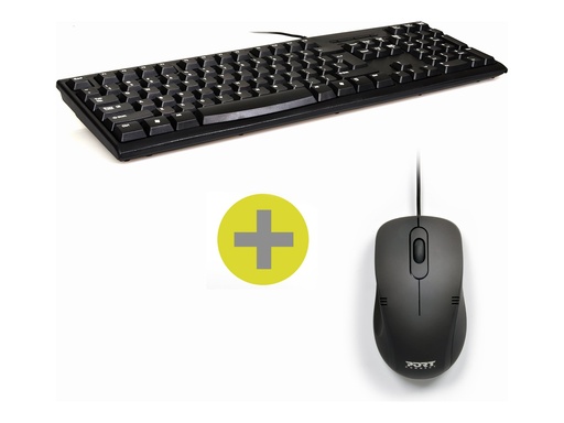 [46387720] PORT DESIGNS US PACK Keyboard + Mouse