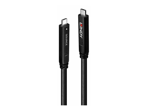 [47106191] LINDY 8m USB 3.2 Gen 1 and DP 1.4 Type C