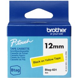 [10521452] BROTHER 12MM BTAG631 Ribbon Black