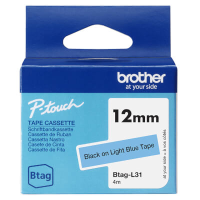 [10521437] BROTHER 12MM BTAGL31 Ribbon Black