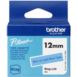 [10521440] BROTHER 12MM BTAGL33 Ribbon Blue