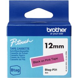 [10521450] BROTHER 12MM BTAGP31 Ribbon Black