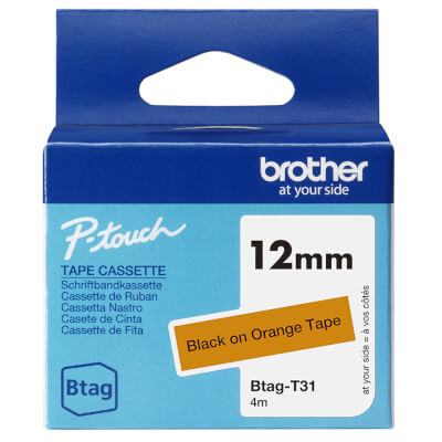 [10521447] BROTHER 12MM BTAGT31 Ribbon Black