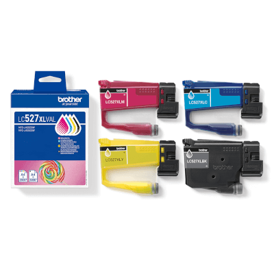 [BROLC527XLVAL] BROTHER Cart JE Pack 4couleur XL pour MFCJ4350/J4550/J6760DW/J6960DW/J6975DW/J6977DW/J5010DW/J5110DW/J5113DW/J5115DW/J5117DW, 3000p BK et 2000p C/M/Y