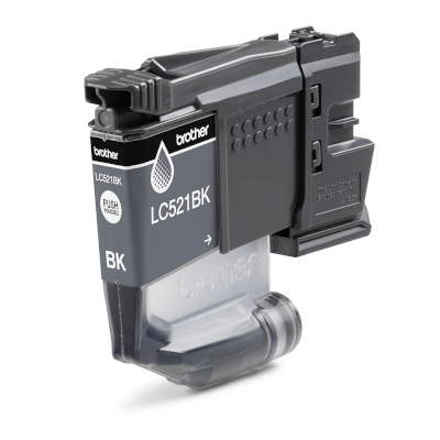 [BROLC521BK] BROTHER Black ink cartridge yield