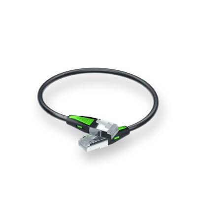[11907708] Câble Ethernet Catégorie 6A 18cm SF/FTP noir