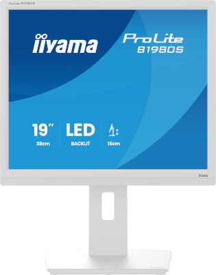 [IIB1980SW1] Moniteur 19" blanc 5:4 1280x1024 HDMI/DP pivot +HP