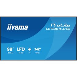 [IILE9864UHSB1AG] Moniteur 98" VA 4K HP 2xHDMI/1xUSB-C Hub USB