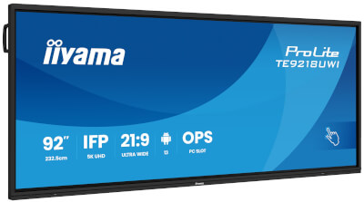 [IITE9218UWIB1AG] Moniteur 92" tactile interactif 5K UHD Android