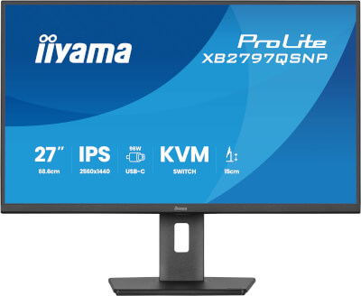 [IIXB2797QSNPB1] Moniteur 27'' ultra mince quad HD pivot hub USB