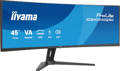 [IIXCB4594DQSUB1] Moniteur 45'' VA incurvé 5120x1440 à 75Hz 2ms HP