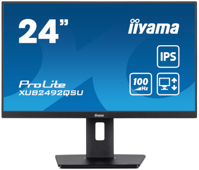 [IIXUB2492QSUB1] Moniteur 24" Ultra mince IPS WQHD DP/HDMI Pivot