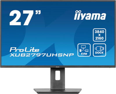 [IIXUB2797UHSNPB1] Moniteur 27" Ultra mince IPS 3840x2160 Dock USB