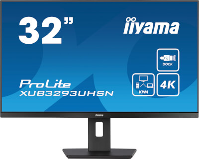 [IIXUB3293UHSNB5] Moniteur 32" IPS Ultra mince 3840x2160 Dock USB