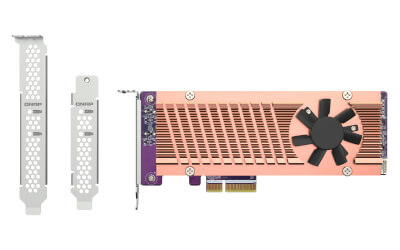 [QM2-2P-344A] Dual M.2 PCIe SSD expansion card