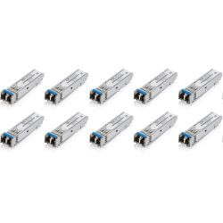 [SFP-LX-10-E-ZZBD01F] Pack de 10 Modules SFP Giga LC duplex monom. 10km