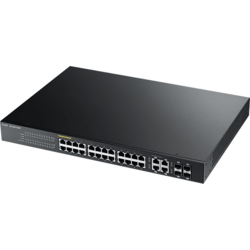[SWIZY-GS192024HPV2] Switch 19" Smart 24 ports Giga POE + 4 Combo SFP