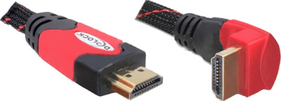 [1310181] Câble vidéo HDMI High speed coudé bas 3m