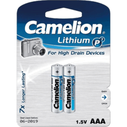 [26803] Pack 2 piles Lithium LR03 AAA Ultra Long life