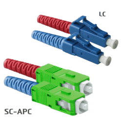 [490801-2] Jarretière OS2 LC/UPC SC/APC Duplex Primacy 2m