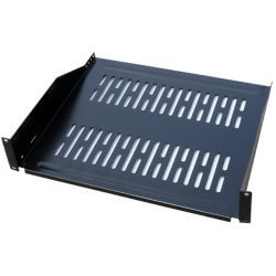 [5018N-400] Plateau porte modem 19" 2U 400mm noir