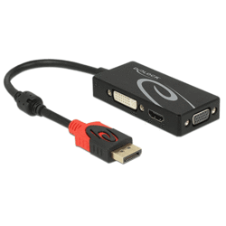 [50823] Adaptateur Displayport 1.2 > VGA/HDMI/DVI 4K