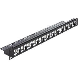 [5124PD] Panneau de brassage nu 19" 1U HB 24 ports Keystone