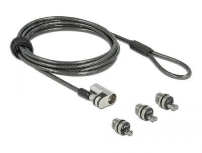 [651062] Câble sécurité Kensington Nano Slot N Wedge à clé