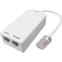 [6566RJ3] Filtre ADSL RJ45 / 2 x RJ11