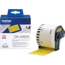 [BRODK44605] Ruban cont. papier repositionnable 62mm noir/jaune
