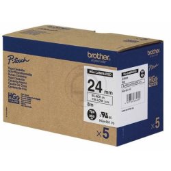 [BROHGE651V5] Rubans HG HIGH GRADE laminé 24mm Noir/Jaune