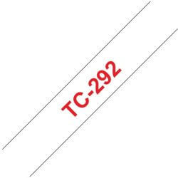 [BROTC292] Ruban d'étiquettes TC292 Rouge/Blanc