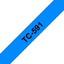 [BROTC591] Ruban TC 9mm noir / bleu
