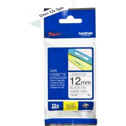 [BROTZE231M5] Pack de 5 rubans TZe231 12mm Noir / fond Blanc
